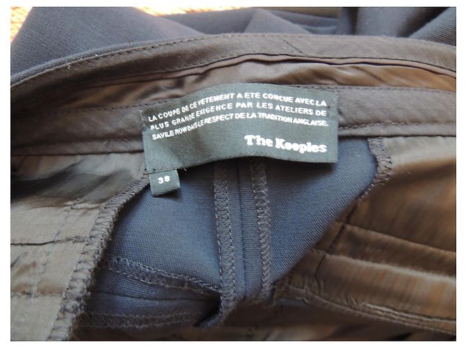 THE KOOPLES TAGLIA PANTALONE blu navy e nero 38 - vista 9