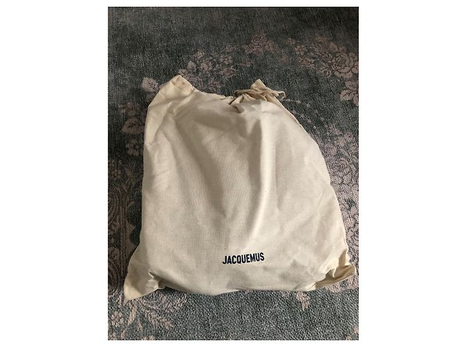 Borsa a mano Jacquemus in lana viola scuro Moyen - vista 9