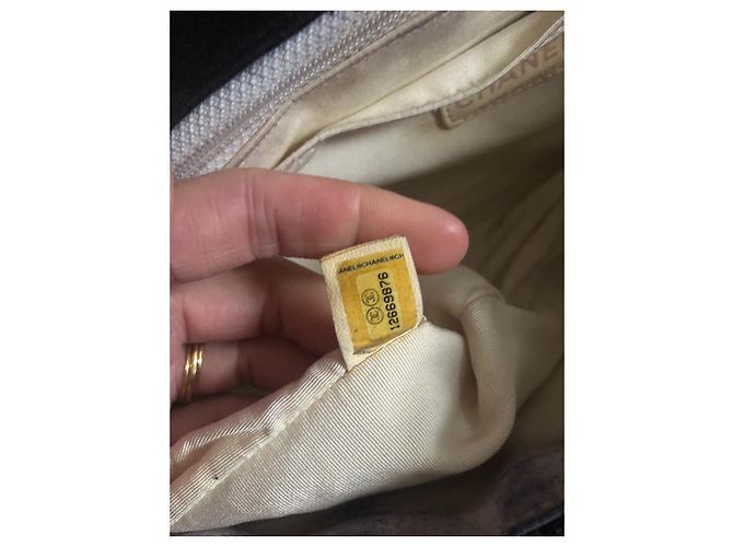 Borsa a mano Chanel 2.55 in tessuto nero - vista 4