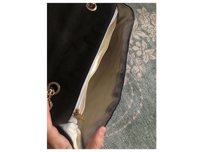 Borsa a mano Chanel 2.55 in tessuto nero - vista 5