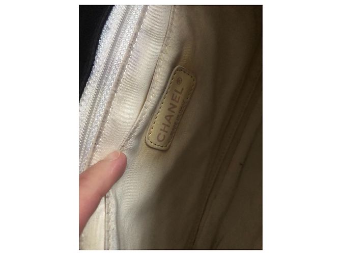 Borsa a mano Chanel 2.55 in tessuto nero - vista 7