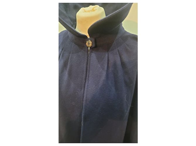 abrigo estilo capa corta Fendi Azul marino - vista 11