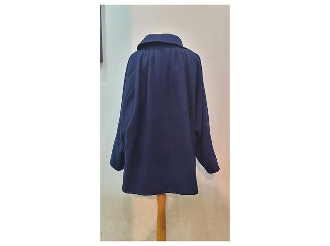 abrigo estilo capa corta Fendi Azul marino - vista 3