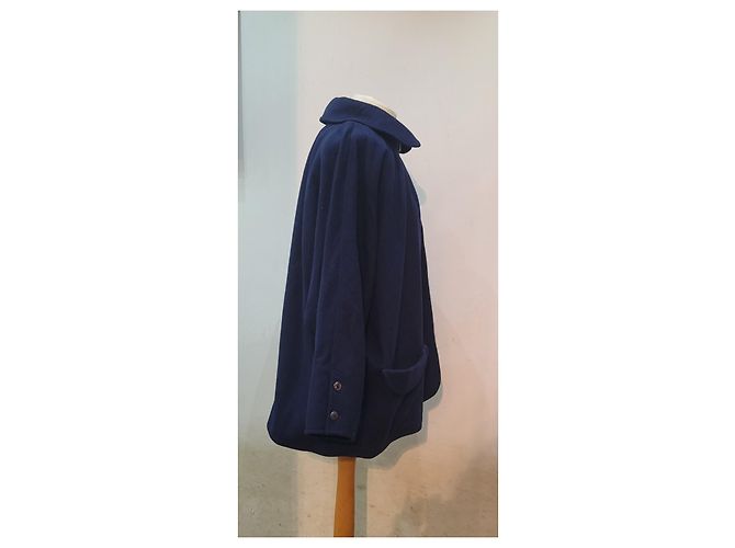 abrigo estilo capa corta Fendi Azul marino - vista 5