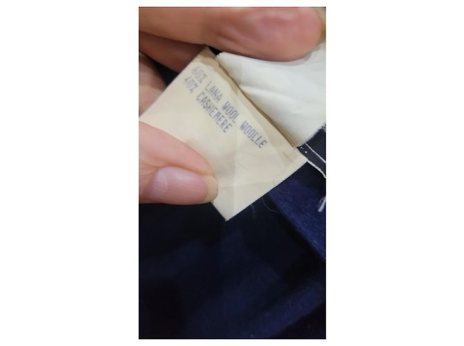 abrigo estilo capa corta Fendi Azul marino - vista 8