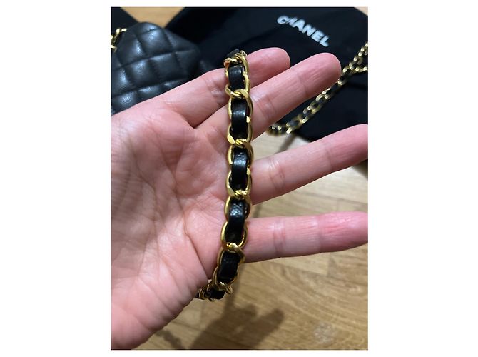 Timeless Chanel Mini retângulo Caviar Preto - vista 2