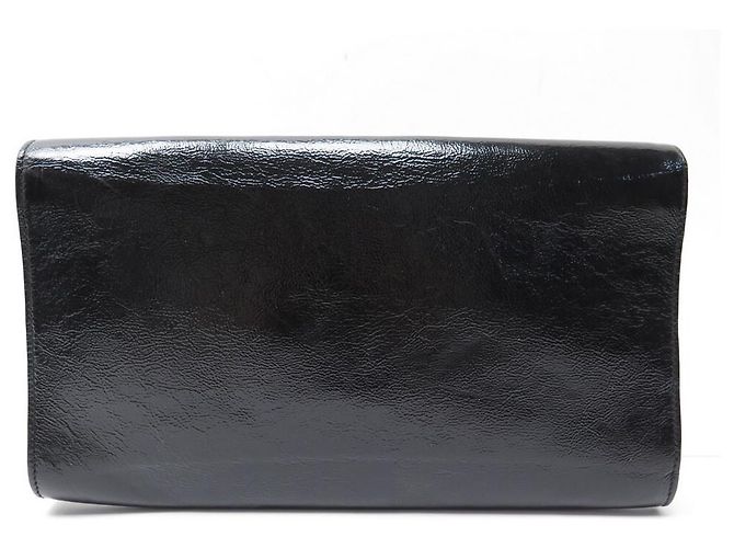 NUOVA BORSA A MANO YVES SAINT LAURENT 203855 BELLE DE JOUR IN VERNICE NERA - vista 2
