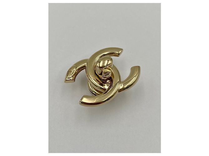 CHANEL chiusura CC turnlock dorata D'oro - vista 2