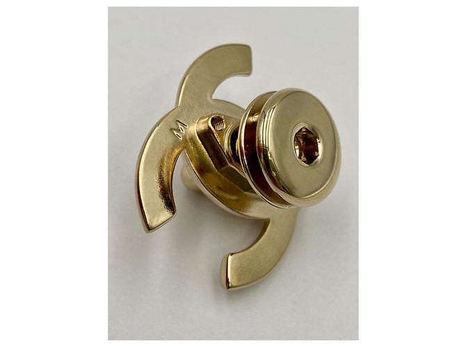 CHANEL chiusura CC turnlock dorata D'oro - vista 5