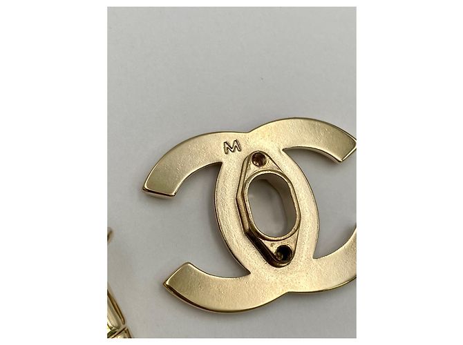 CHANEL chiusura CC turnlock dorata D'oro - vista 8