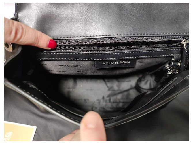 Borsa Michael Kors in pelle di capra nera Nero - vista 7