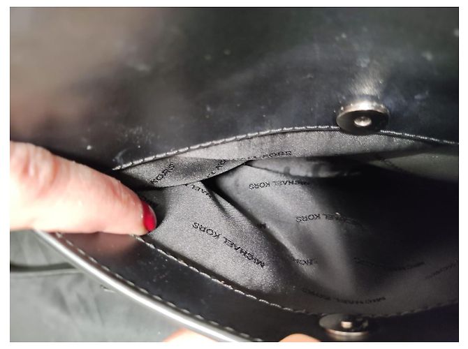 Borsa Michael Kors in pelle di capra nera Nero - vista 9