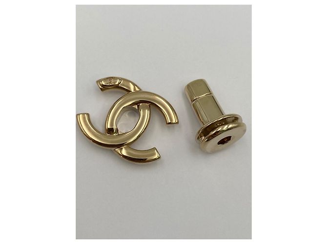 CHANEL chiusura CC turnlock dorata D'oro - vista 6