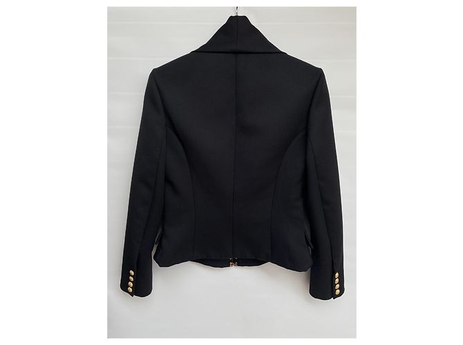 Balmain Blazer Schwarz Wolle - Ansicht 2