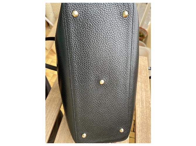 Autre Marque Borsa Lancaster in pelle nera e beige Nero - vista 6