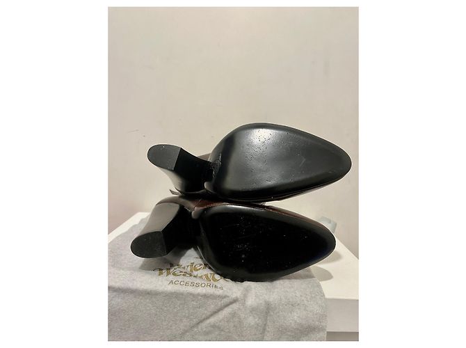 Vivienne Westwood Stivaletti in un marrone castano scuro - vista 6