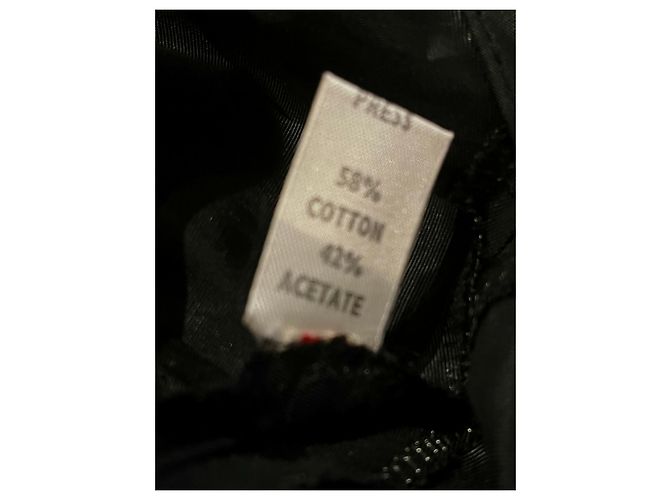 Louis Féraud Vintage Louis Feraud Kleid im New Romantics / Goth Stil Braun Schwarz - Ansicht 12