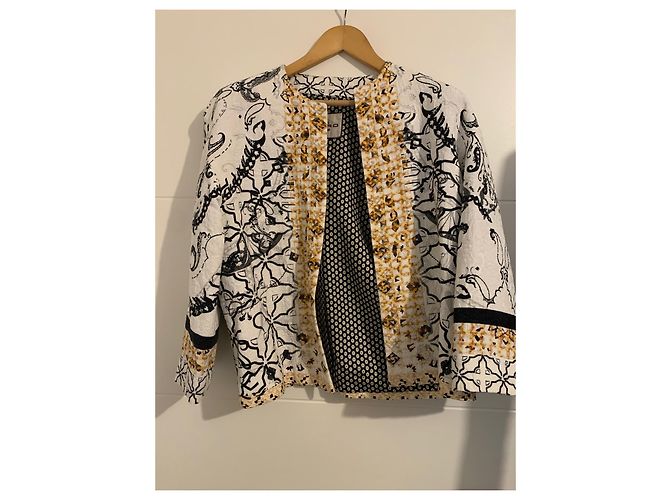 Etro Jacke aus Baumwolle Creme Größe 46 - Ansicht 2