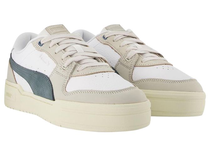 Puma Ca Pro Lux in pelle bianca e blu - vista 2