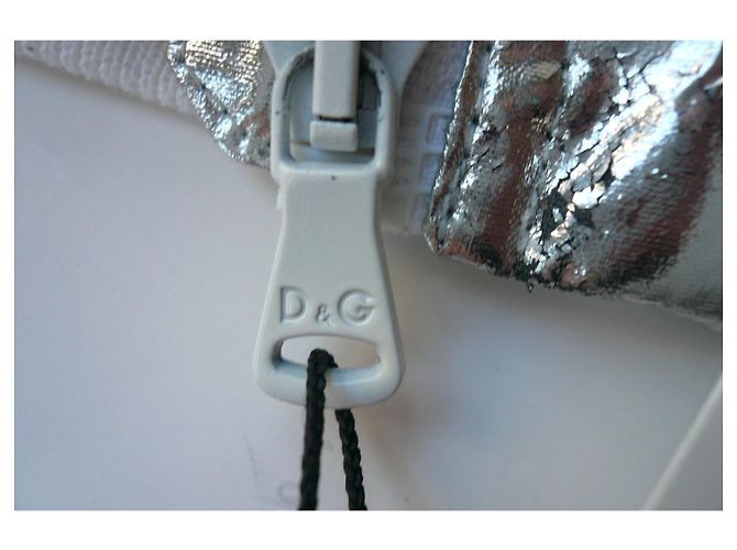 Dolce & Gabbana DOLCE GABBANA Short metallic mirror jacket T40 IT BE Silvery - view 10