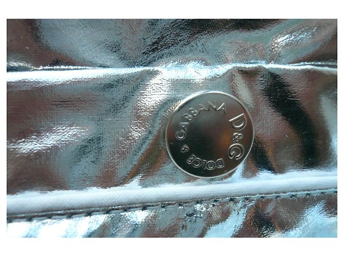 Dolce & Gabbana DOLCE GABBANA Short metallic mirror jacket T40 IT BE Silvery - view 5