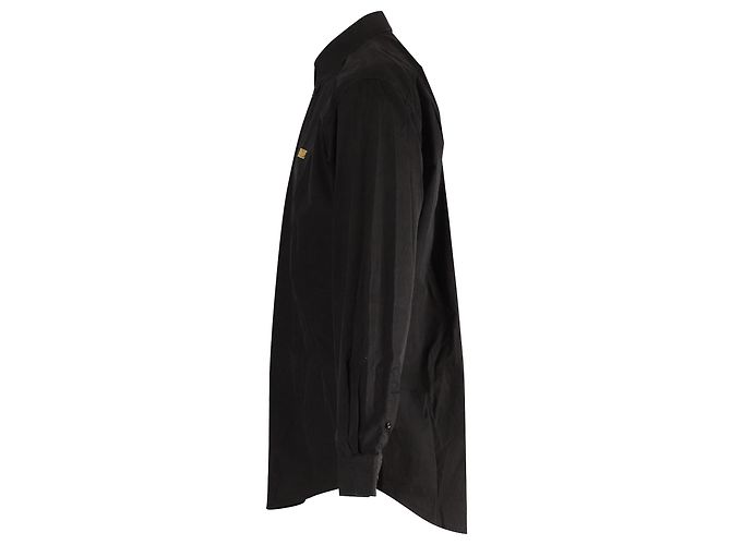 Camicia Buttondown Balenciaga 'Homme' in cotone nero - vista 2