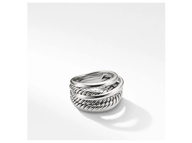 David Yurman crossover Ring in Sterling Silver 925 - Size 52 - view 2