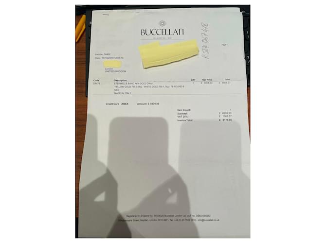 Buccellati Fascia 'Eternelle' con diamanti, ORO GIALLO E ORO BIANCO Gold hardware - vista 10