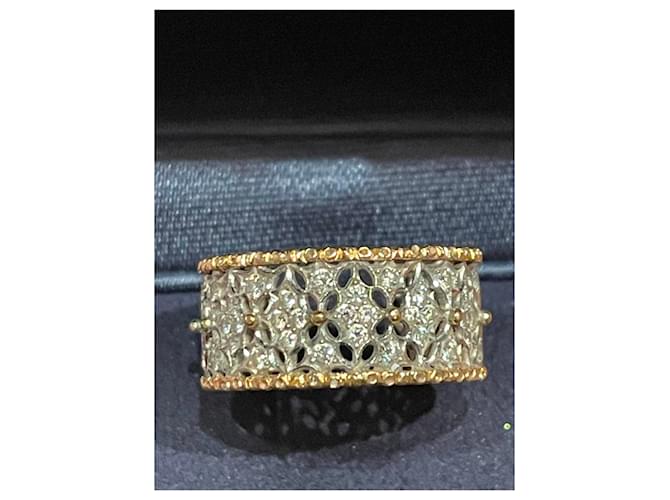 Buccellati Fascia 'Eternelle' con diamanti, ORO GIALLO E ORO BIANCO Gold hardware - vista 3