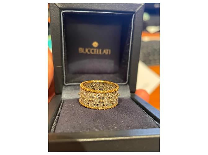 Buccellati Fascia 'Eternelle' con diamanti, ORO GIALLO E ORO BIANCO Gold hardware - vista 5