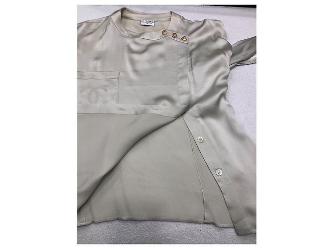 Chanel blusa Creme - vista 11