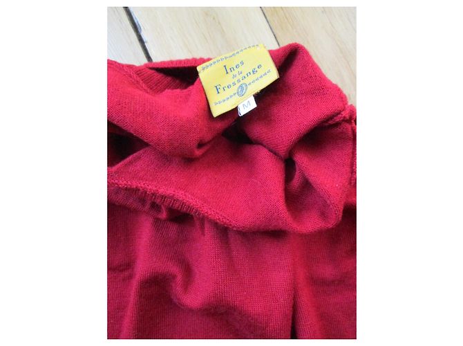Inès de la Fressange ärmelloser Rollkragen,taille M. Bordeaux - Ansicht 3