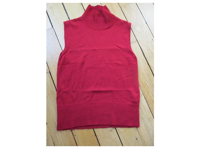 Inès de la Fressange ärmelloser Rollkragen,taille M. Bordeaux - Ansicht 4