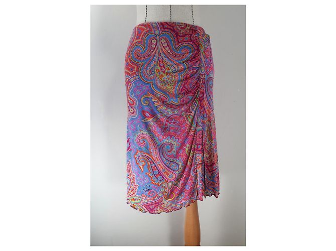 Gonna midi Etro multicolore in viscosa - vista 2