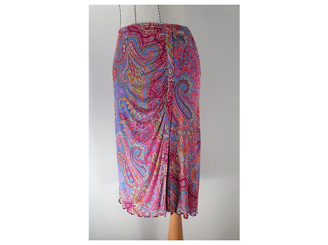 Gonna midi Etro multicolore in viscosa - vista 3