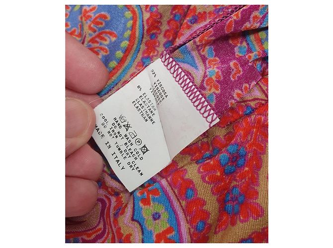Gonna midi Etro multicolore in viscosa - vista 7