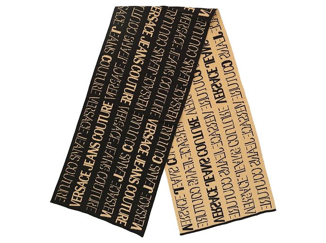 Versace Jeans Couture Sciarpa con logo metallico di Versace Jeans - vista 2