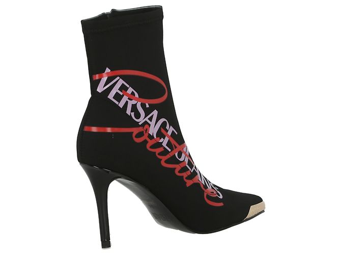 Versace Jeans Couture Stivaletti con stampa logo di Versace Jeans - vista 3