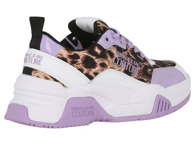 Versace Jeans Couture Sneakers Versace Jeans con stampa leopardata - vista 3
