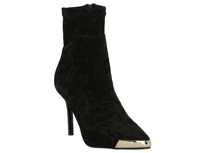 Versace Jeans Couture Versace Jeans Stivaletti con punta a punta stropicciata in velluto - vista 2