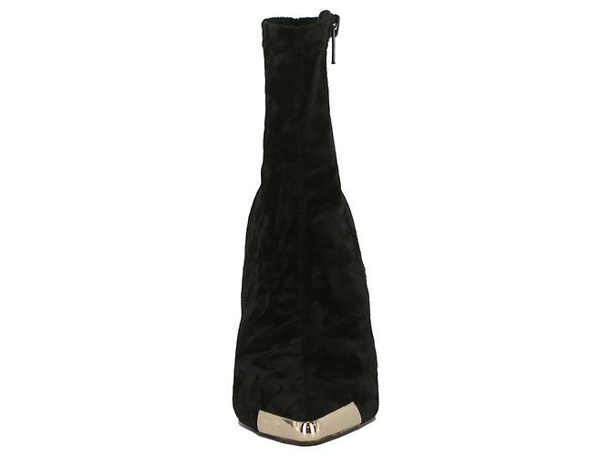 Versace Jeans Couture Versace Jeans Stivaletti con punta a punta stropicciata in velluto - vista 4