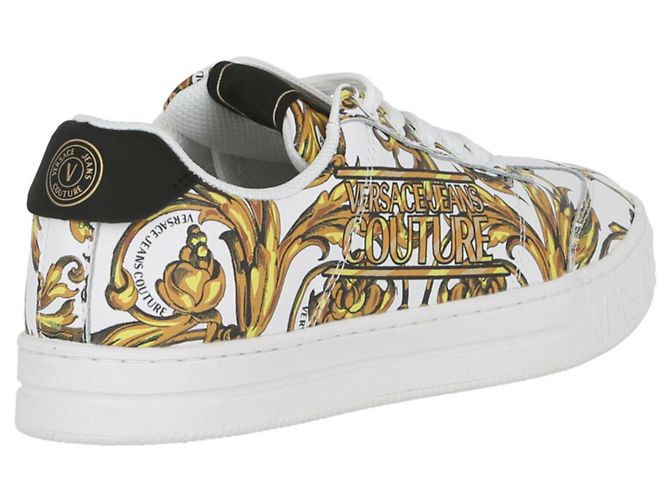 Versace Jeans Couture Sneakers Basse Barocco Stampate Di Versace Jeans - vista 3