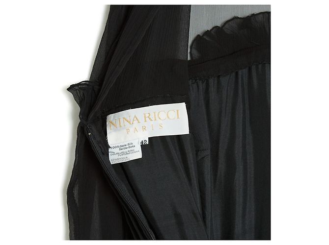 Nina Ricci SCHWARZE SEIDENRÜSCHEN EN38 - Ansicht 5