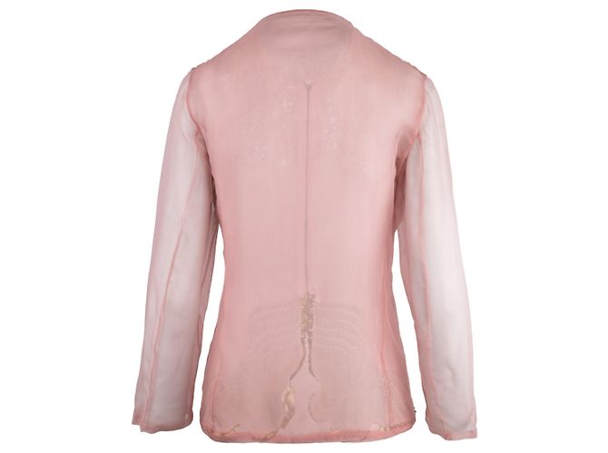 Gianfranco Ferré Chaqueta transparente con lentejuelas - vista 2