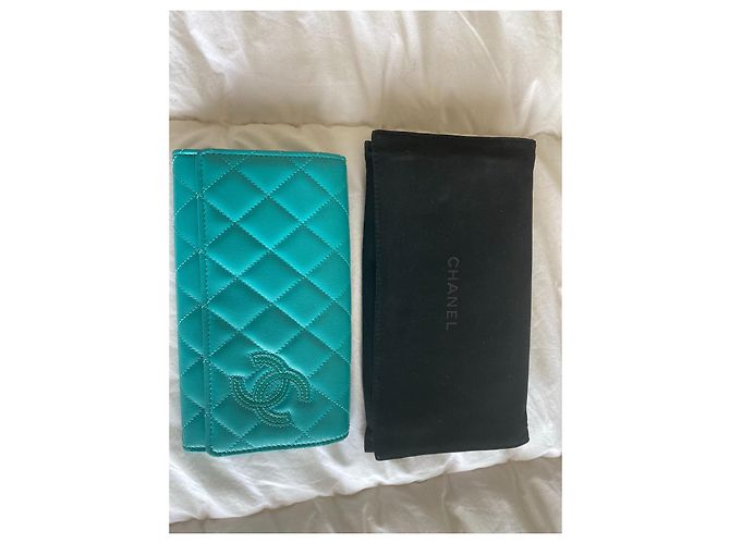 Cartera Chanel de piel verde - vista 2