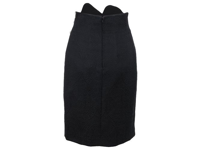 Autre Marque Falda bordada Private Collection Negro - vista 2