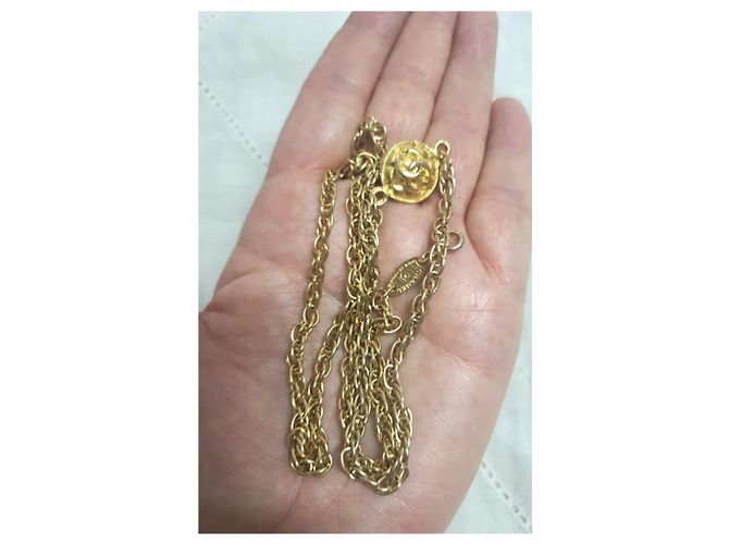 Collana vintage da collezione Chanel D'oro - vista 8
