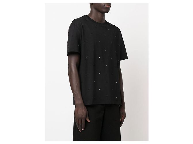 Valentino T-shirt preta de algodão - vista 3