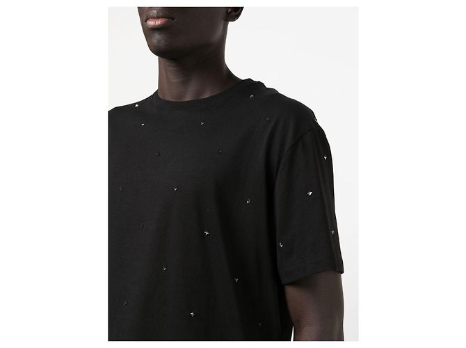 Valentino T-shirt preta de algodão - vista 5