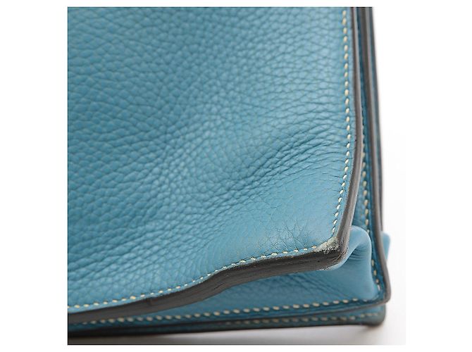 Cartella Hermès Sac à dépêches Blu - vista 9